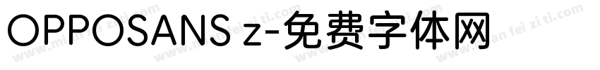 OPPOSANS z字体转换
